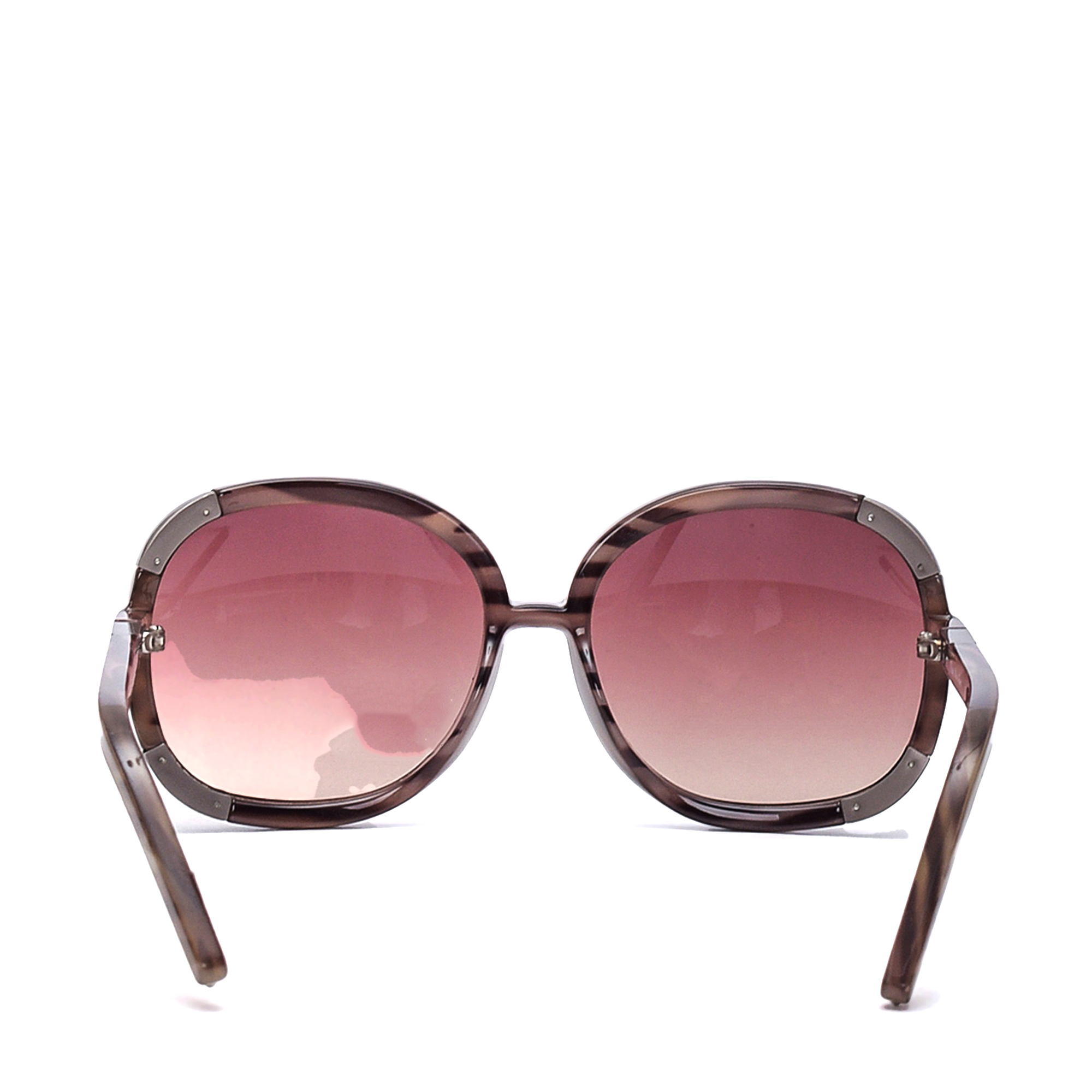 Chloe - Damson & Silver Acetate Sunglasses